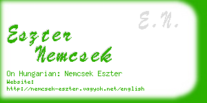 eszter nemcsek business card